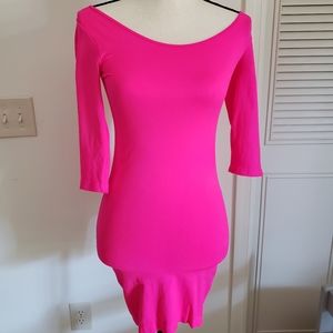 Worn once!! Hot pink party dress